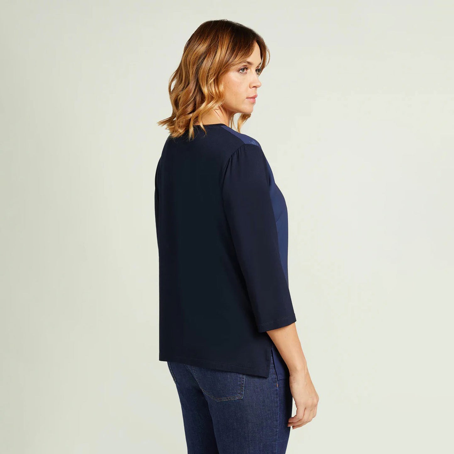 t-shirt luisa viola blu g000l0